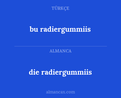 die radiergummiis - bu radiergummiis