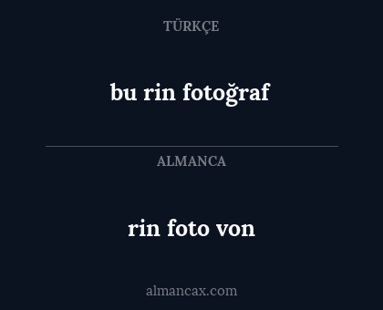 bu rin fotoğraf - rin foto von