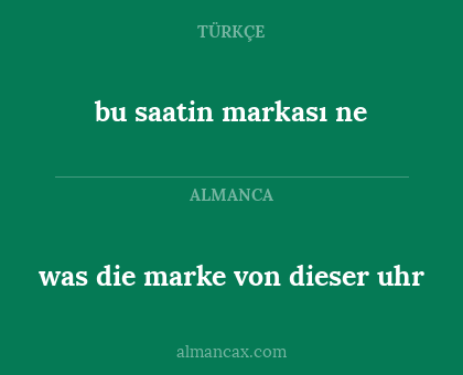 bu saatin markası ne - was die marke von dieser uhr