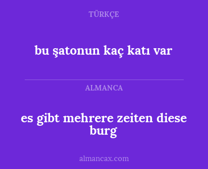 es gibt mehrere zeiten diese burg - bu şatonun kaç katı var