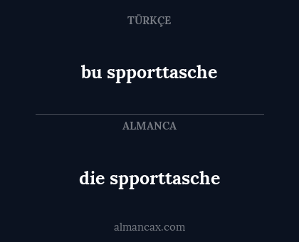 die spporttasche - bu spporttasche