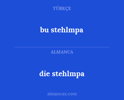 die stehlmpa - bu stehlmpa