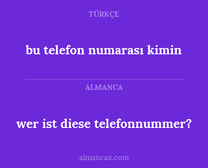 bu telefon numarası kimin - wer ist diese telefonnummer?