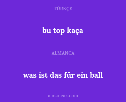 bu top kaça - was ist das für ein ball