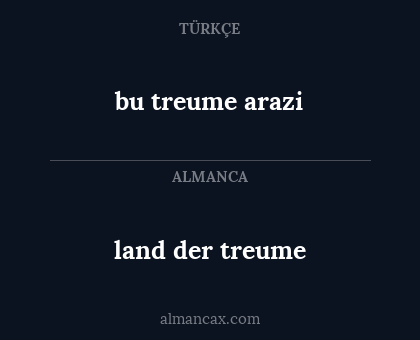 land der treume - bu treume arazi