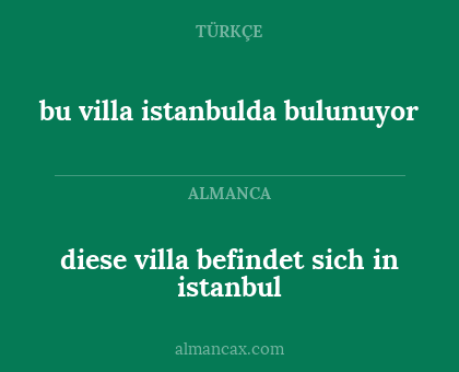 bu villa istanbulda bulunuyor - diese villa befindet sich in istanbul