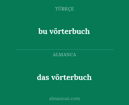 bu vörterbuch - das vörterbuch