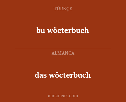 bu wöcterbuch - das wöcterbuch
