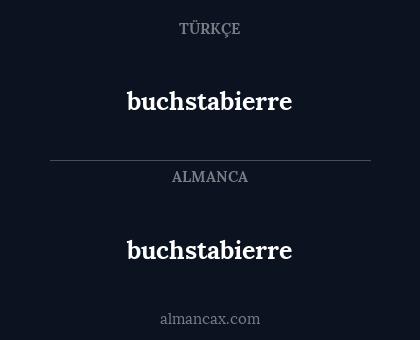 buchstabierre - buchstabierre