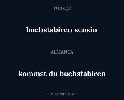 buchstabiren sensin - kommst du buchstabiren