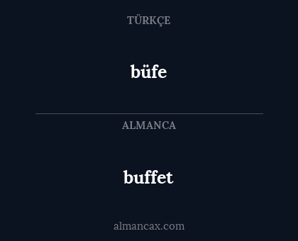 büfe - buffet