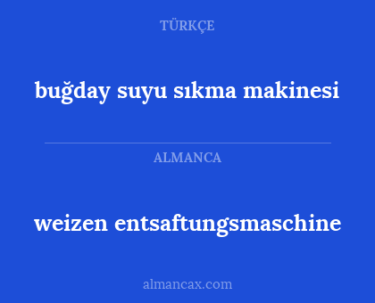 weizen entsaftungsmaschine - buğday suyu sıkma makinesi