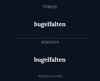 bugelfalten - bugelfalten