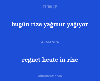 bugün rize yağmur yağıyor - regnet heute in rize