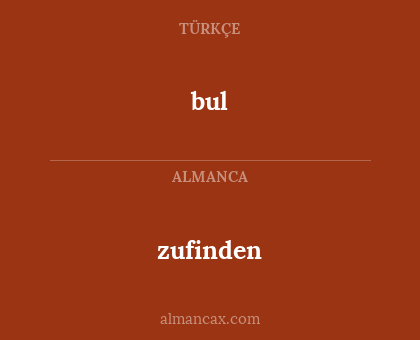 bul - zufinden