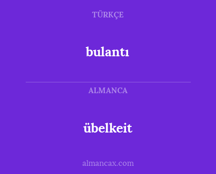 bulantı - übelkeit