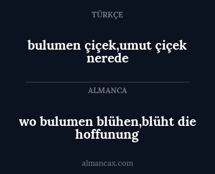 bulumen çiçek,umut çiçek nerede - wo bulumen blühen,blüht die hoffunung