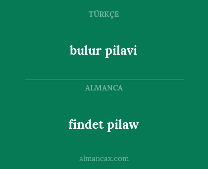 bulur pilavi - findet pilaw