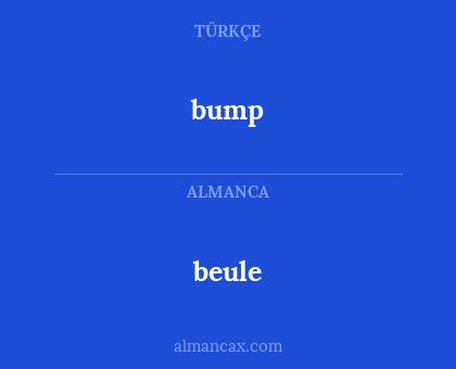 beule - bump