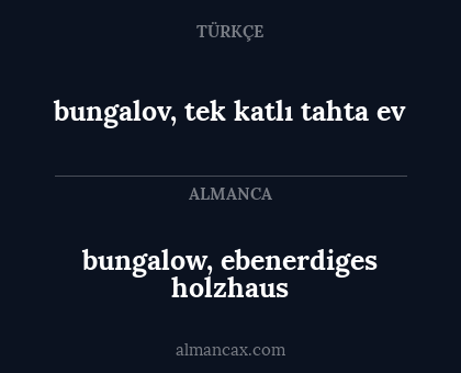 bungalow, ebenerdiges holzhaus - bungalov, tek katlı tahta ev
