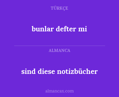 bunlar defter mi - sind diese notizbücher