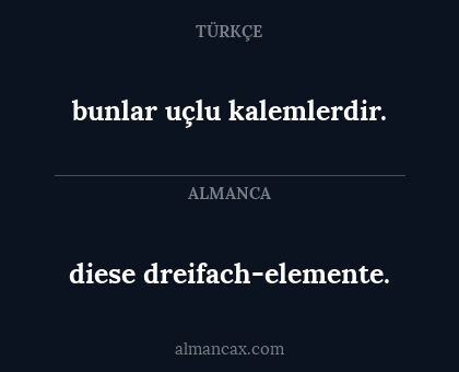 diese dreifach-elemente. - bunlar uçlu kalemlerdir.