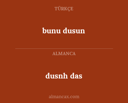 dusnh das - bunu dusun