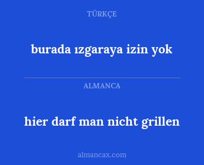 burada ızgaraya izin yok - hier darf man nicht grillen