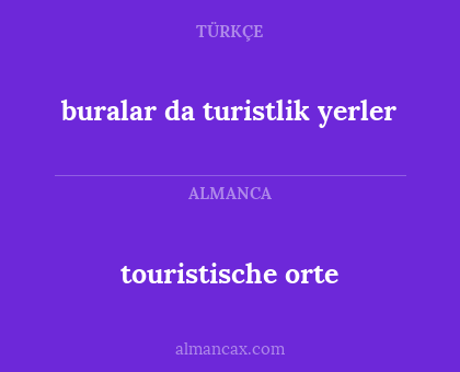 touristische orte - buralar da turistlik yerler