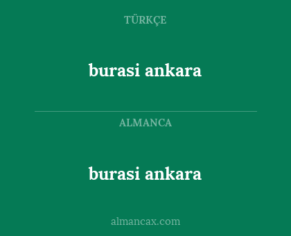 burasi ankara - burasi ankara