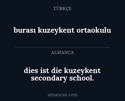 dies ist die kuzeykent secondary school. - burası kuzeykent ortaokulu