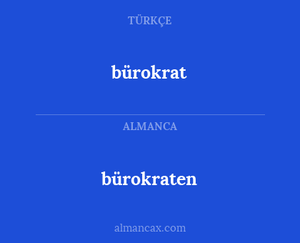 bürokrat - bürokraten