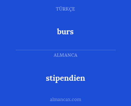 burs - stipendien