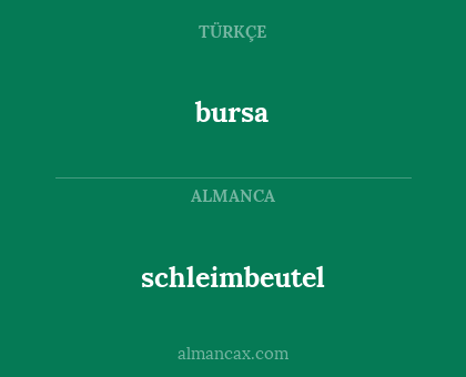 bursa - schleimbeutel