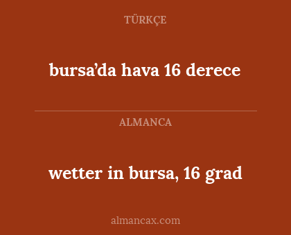 wetter in bursa, 16 grad - bursa’da hava 16 derece