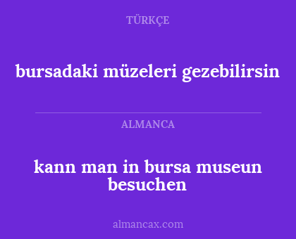 kann man in bursa museun besuchen - bursadaki müzeleri gezebilirsin