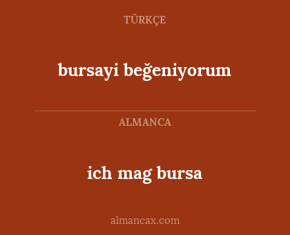 bursayi beğeniyorum - ich mag bursa