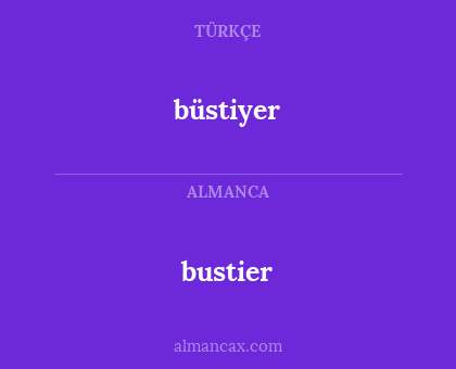 bustier - büstiyer