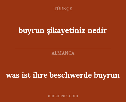 was ist ihre beschwerde buyrun - buyrun şikayetiniz nedir