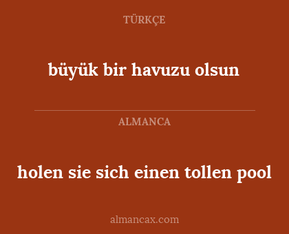 holen sie sich einen tollen pool - büyük bir havuzu olsun