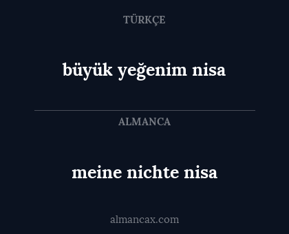 meine nichte nisa - büyük yeğenim nisa