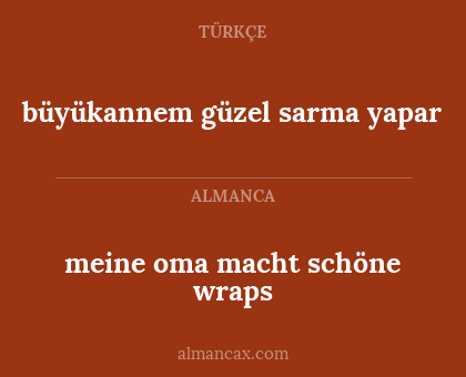 meine oma macht schöne wraps - büyükannem güzel sarma yapar