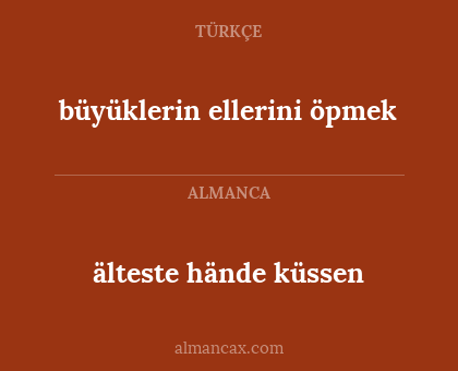 älteste hände küssen - büyüklerin ellerini öpmek