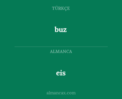 buz - eis