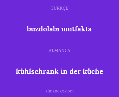 buzdolabı mutfakta - kühlschrank in der küche