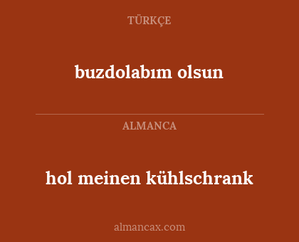 buzdolabım olsun - hol meinen kühlschrank