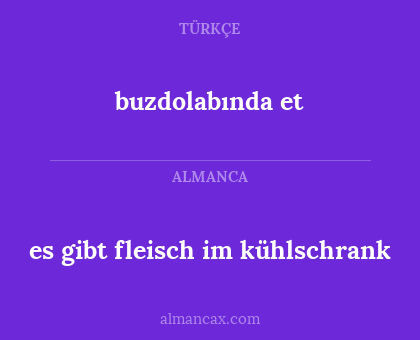 buzdolabında et - es gibt fleisch im kühlschrank
