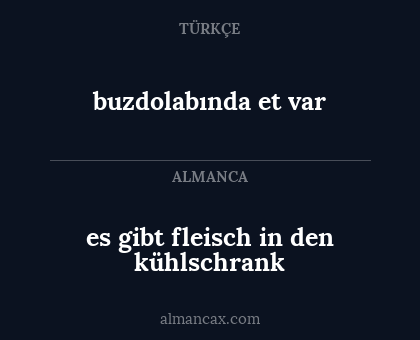 buzdolabında et var - es gibt fleisch in den kühlschrank