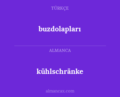 kühlschränke - buzdolapları