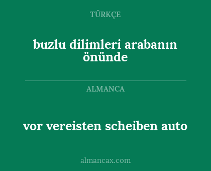 vor vereisten scheiben auto - buzlu dilimleri arabanın önünde
